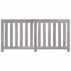 vidaXL Radiator Cover Heater Cover Radiator Shelf Grey Sonoma Engineered Wood