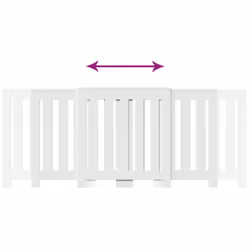 vidaXL Radiator Cover Heater Cover Slats Radiator Shelf White Engineered Wood - Additional view 5