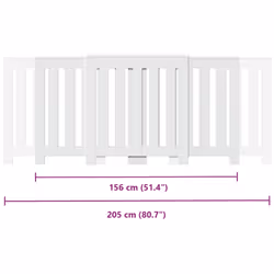 vidaXL Radiator Cover Heater Cover Slats Radiator Shelf White Engineered Wood - Additional view 9
