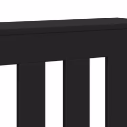 vidaXL Radiator Cover Heater Cover Slats Radiator Shelf Black Engineered Wood - Additional view 6