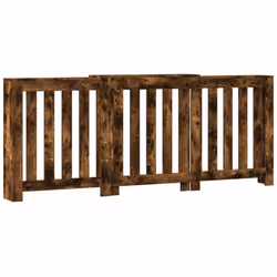 vidaXL Radiator Cover Heater Cover Radiator Shelf Smoked Oak Engineered Wood