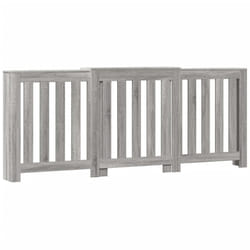 vidaXL Radiator Cover Heater Cover Radiator Shelf Grey Sonoma Engineered Wood