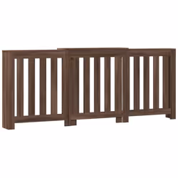 vidaXL Radiator Cover Heater Cover Radiator Shelf Brown Oak Engineered Wood