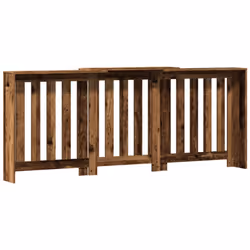 vidaXL Radiator Cover Heater Cover Radiator Shelf Old Wood Engineered Wood - Additional view 4