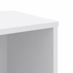 vidaXL Bookcase Bookshelf Rack Storage Cabinet Book Stand Engineered Wood - white - Additional view 6