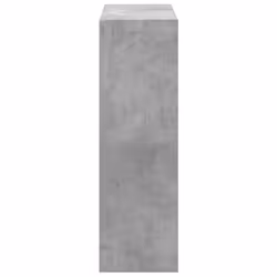 vidaXL Bookcase Bookshelf Book Rack Storage Cabinet Engineered Wood - concrete grey, 102 x 32 x 102 cm - Additional view 4