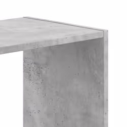 vidaXL Bookcase Bookshelf Book Rack Storage Cabinet Engineered Wood - concrete grey, 102 x 32 x 102 cm - Additional view 6