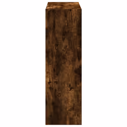 vidaXL Bookcase Bookshelf Book Rack Storage Cabinet Engineered Wood - smoked oak, 102 x 32 x 102 cm - Additional view 4