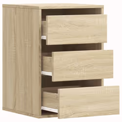 vidaXL Corner Chest of Drawers Storage Drawer Side Cabinet Engineered Wood - sonoma oak, 40 x 41 x 58 cm - Additional view 4