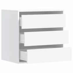 vidaXL Corner Chest of Drawers Storage Drawer Side Cabinet Engineered Wood - white, 60 x 41 x 58 cm - Additional view 4