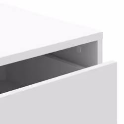 vidaXL Corner Chest of Drawers Storage Drawer Side Cabinet Engineered Wood - white, 60 x 41 x 58 cm - Additional view 7