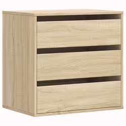 vidaXL Corner Chest of Drawers Storage Drawer Side Cabinet Engineered Wood - sonoma oak, 60 x 41 x 58 cm