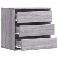 vidaXL Corner Chest of Drawers Storage Drawer Side Cabinet Engineered Wood - grey sonoma, 60 x 41 x 58 cm - Additional view 4