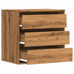 vidaXL Corner Chest of Drawers Storage Drawer Side Cabinet Engineered Wood - oak, 60 x 41 x 58 cm - Additional view 4
