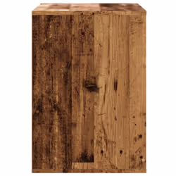 vidaXL Corner Chest of Drawers Storage Drawer Side Cabinet Engineered Wood - old wood, 80 x 41 x 58 cm - Additional view 5
