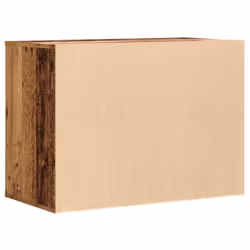 vidaXL Corner Chest of Drawers Storage Drawer Side Cabinet Engineered Wood - old wood, 80 x 41 x 58 cm - Additional view 6