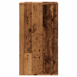 vidaXL Corner Chest of Drawers Storage Drawer Side Cabinet Engineered Wood - old wood, 40 x 41 x 76 cm - Additional view 5
