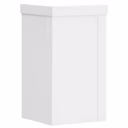 vidaXL Plant Stands Garden Plant Pot Holder Flower Stand 2 pcs Engineered wood - white, 10 x 10 x 18 cm - Additional view 6