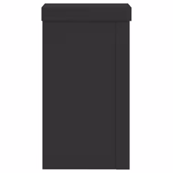 vidaXL Plant Stands Garden Plant Pot Holder Flower Stand 2 pcs Engineered wood - black, 10 x 10 x 18 cm - Additional view 5