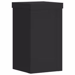 vidaXL Plant Stands Garden Plant Pot Holder Flower Stand 2 pcs Engineered wood - black, 10 x 10 x 18 cm - Additional view 6