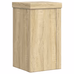 vidaXL Plant Stands Garden Plant Pot Holder Flower Stand 2 pcs Engineered wood - sonoma oak, 10 x 10 x 18 cm - Additional view 6