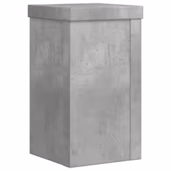 vidaXL Plant Stands Garden Plant Pot Holder Flower Stand 2 pcs Engineered wood - concrete grey, 10 x 10 x 18 cm - Additional view 6