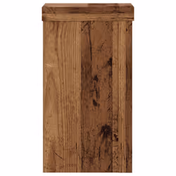 vidaXL Plant Stands Garden Plant Pot Holder Flower Stand 2 pcs Engineered wood - old wood, 10 x 10 x 18 cm - Additional view 4