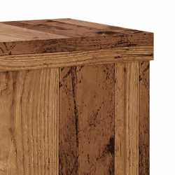 vidaXL Plant Stands Garden Plant Pot Holder Flower Stand 2 pcs Engineered wood - old wood, 10 x 10 x 18 cm - Additional view 7