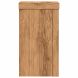 vidaXL Plant Stands Garden Plant Pot Holder Flower Stand 2 pcs Engineered wood - oak, 10 x 10 x 18 cm - Additional view 4