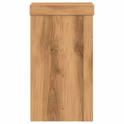 vidaXL Plant Stands Garden Plant Pot Holder Flower Stand 2 pcs Engineered wood - oak, 10 x 10 x 18 cm - Additional view 5