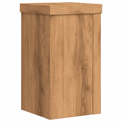 vidaXL Plant Stands Garden Plant Pot Holder Flower Stand 2 pcs Engineered wood - oak, 10 x 10 x 18 cm - Additional view 6