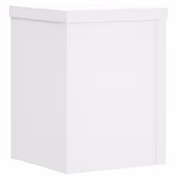 vidaXL Plant Stands Garden Plant Pot Holder Flower Stand 2 pcs Engineered wood - white, 15 x 15 x 20 cm - Additional view 6