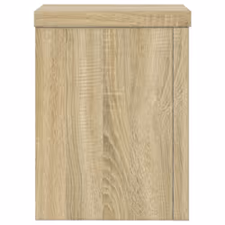 vidaXL Plant Stands Garden Plant Pot Holder Flower Stand 2 pcs Engineered wood - sonoma oak, 15 x 15 x 20 cm - Additional view 5