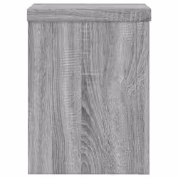 vidaXL Plant Stands Garden Plant Pot Holder Flower Stand 2 pcs Engineered wood - grey sonoma, 15 x 15 x 20 cm - Additional view 5