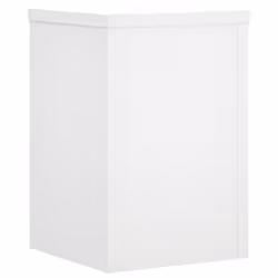 vidaXL Plant Stands Garden Plant Pot Holder Flower Stand 2 pcs Engineered wood - white, 20 x 20 x 30 cm - Additional view 6