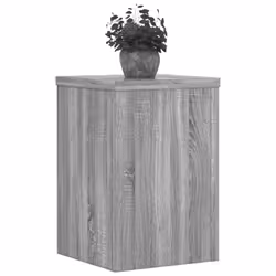 vidaXL Plant Stands Garden Plant Pot Holder Flower Stand 2 pcs Engineered wood - grey sonoma, 20 x 20 x 30 cm