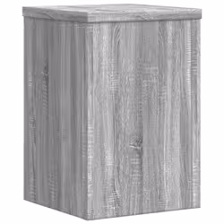 vidaXL Plant Stands Garden Plant Pot Holder Flower Stand 2 pcs Engineered wood - grey sonoma, 20 x 20 x 30 cm - Additional view 6