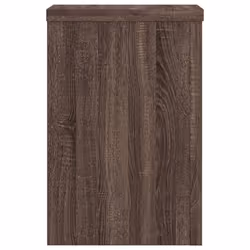 vidaXL Plant Stands Garden Plant Pot Holder Flower Stand 2 pcs Engineered wood - brown oak, 20 x 20 x 30 cm - Additional view 4