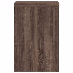 vidaXL Plant Stands Garden Plant Pot Holder Flower Stand 2 pcs Engineered wood - brown oak, 20 x 20 x 30 cm - Additional view 5