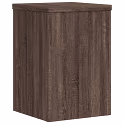 vidaXL Plant Stands Garden Plant Pot Holder Flower Stand 2 pcs Engineered wood - brown oak, 20 x 20 x 30 cm - Additional view 6