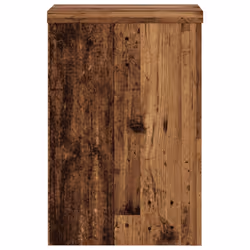 vidaXL Plant Stands Garden Plant Pot Holder Flower Stand 2 pcs Engineered wood - old wood, 20 x 20 x 30 cm - Additional view 5