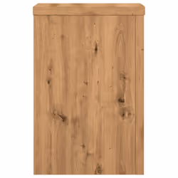 vidaXL Plant Stands Garden Plant Pot Holder Flower Stand 2 pcs Engineered wood - oak, 20 x 20 x 30 cm - Additional view 4