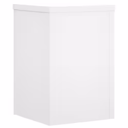 vidaXL Plant Stands Garden Plant Pot Holder Flower Stand 2 pcs Engineered wood - white, 25 x 25 x 35 cm - Additional view 6
