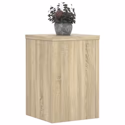 vidaXL Plant Stands Garden Plant Pot Holder Flower Stand 2 pcs Engineered wood - sonoma oak, 25 x 25 x 35 cm - Additional view 2