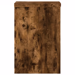 vidaXL Plant Stands Garden Plant Pot Holder Flower Stand 2 pcs Engineered wood - smoked oak, 25 x 25 x 35 cm - Additional view 5