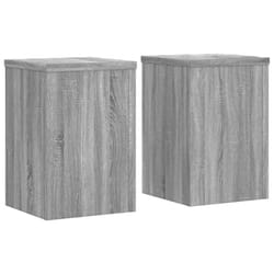 vidaXL Plant Stands Garden Plant Pot Holder Flower Stand 2 pcs Engineered wood - grey sonoma, 25 x 25 x 35 cm