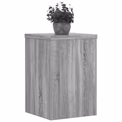 vidaXL Plant Stands Garden Plant Pot Holder Flower Stand 2 pcs Engineered wood - grey sonoma, 25 x 25 x 35 cm