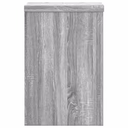 vidaXL Plant Stands Garden Plant Pot Holder Flower Stand 2 pcs Engineered wood - grey sonoma, 25 x 25 x 35 cm - Additional view 5