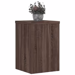 vidaXL Plant Stands Garden Plant Pot Holder Flower Stand 2 pcs Engineered wood - brown oak, 25 x 25 x 35 cm