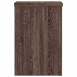 vidaXL Plant Stands Garden Plant Pot Holder Flower Stand 2 pcs Engineered wood - brown oak, 25 x 25 x 35 cm - Additional view 4
